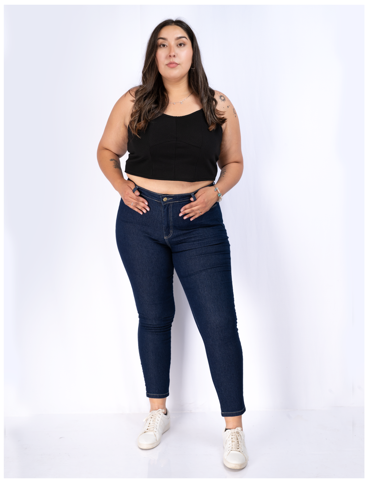 Jeans Pitillo con Faja Modeladora Mujer Talla Grande - Plus Size Chile