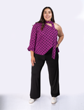 Pantalón Palazzo Mujer Tiro Alto Elasticado - Tallas Grandes Chile