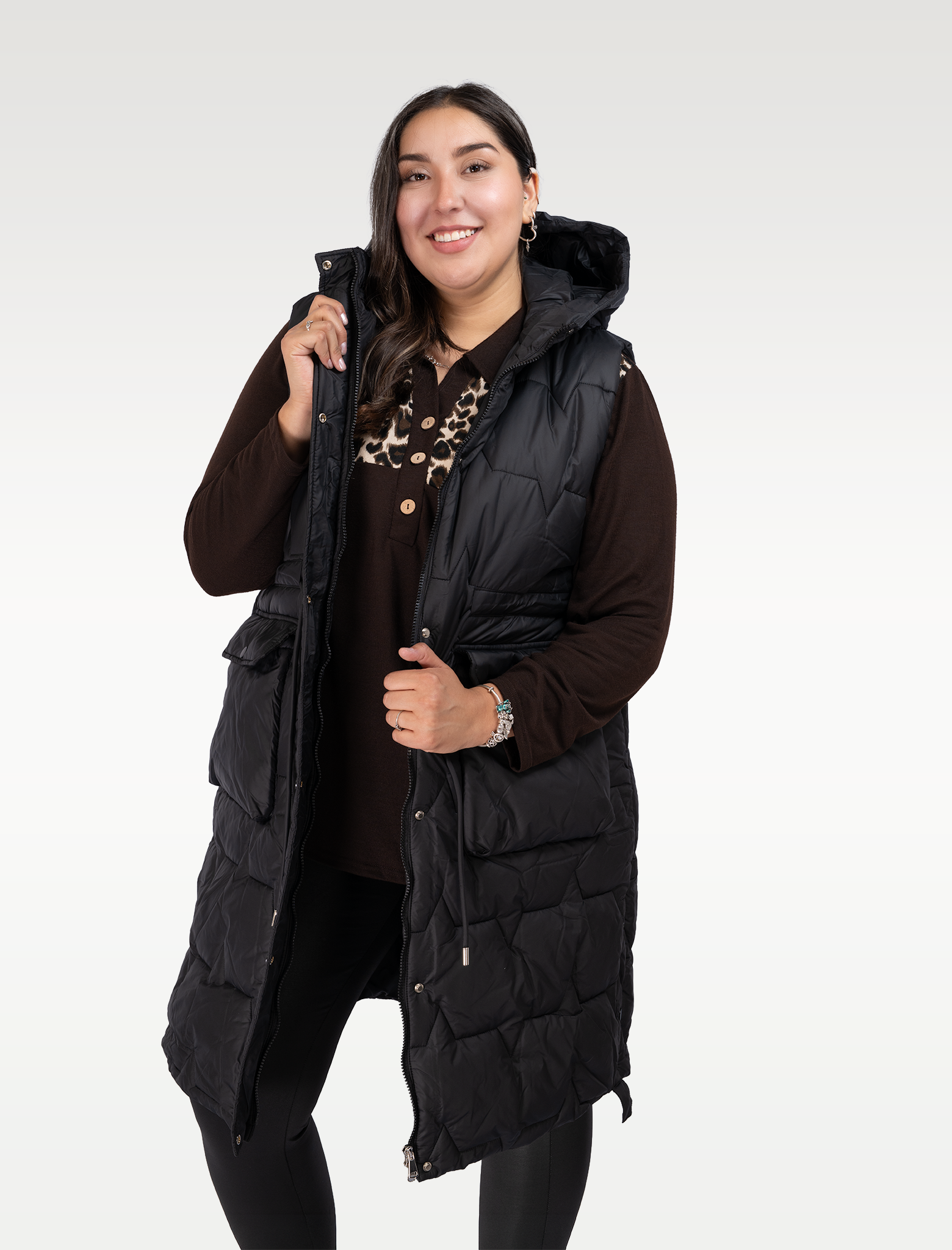 Parka Acolchada Mujer Talla Grande con Gorro - Plus Size Chile