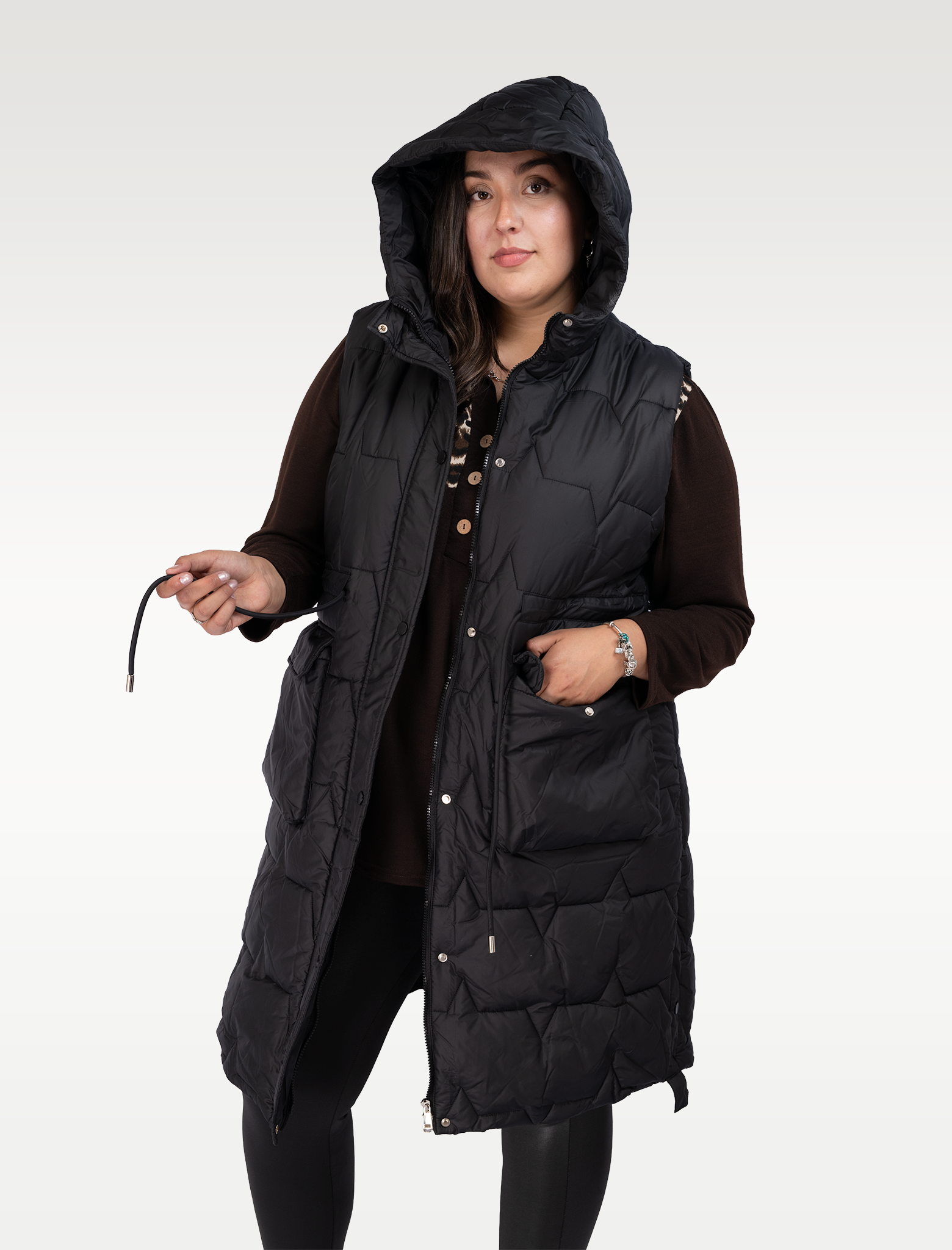 Parka Acolchada Mujer Talla Grande con Gorro - Plus Size Chile