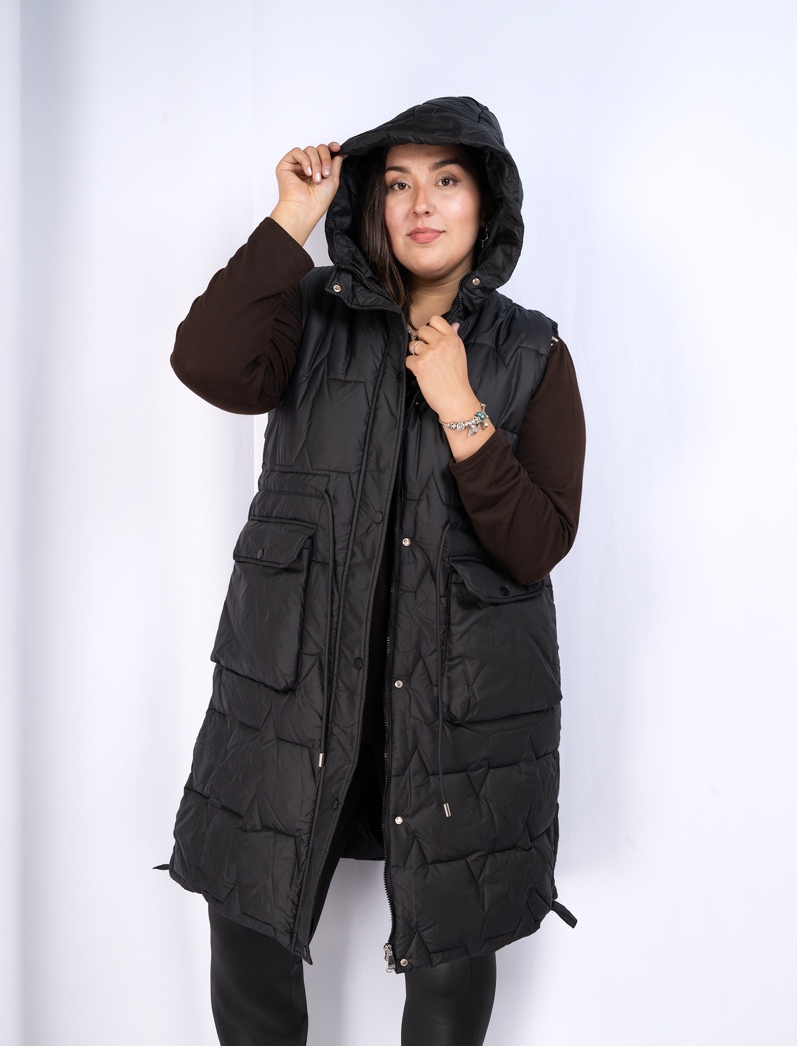 Parka Acolchada Mujer Talla Grande con Gorro - Plus Size Chile