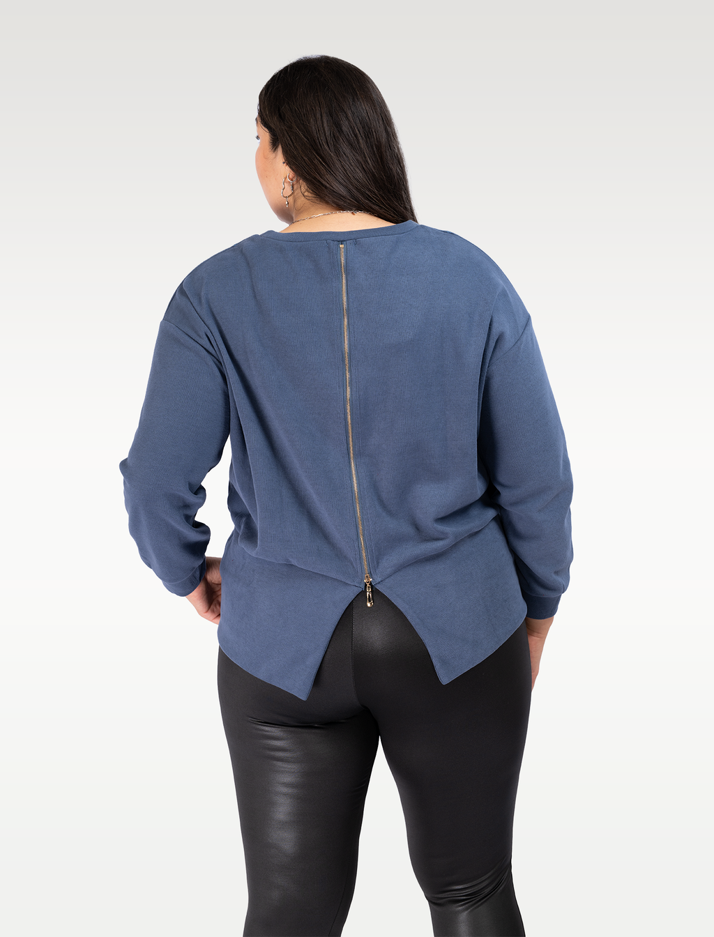 Polerón Rojo Plus Size Cierre Dorado Espalda - Tallas Grandes Chile
