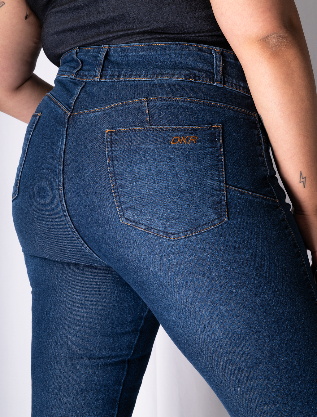 Jeans Recto Mujer Tiro Alto Cintura Amplia - Plus Size Chile