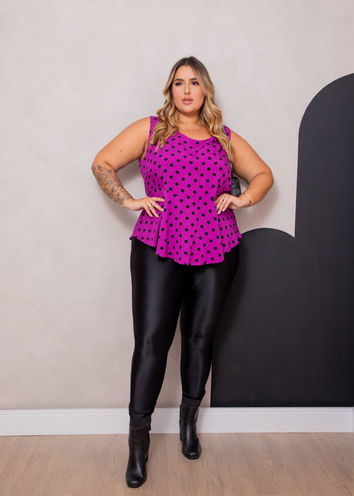 Calza Leggings Metalizada Mujer Talla Grande - Plus Size Chile