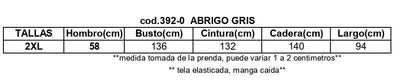 Medidas de prenda