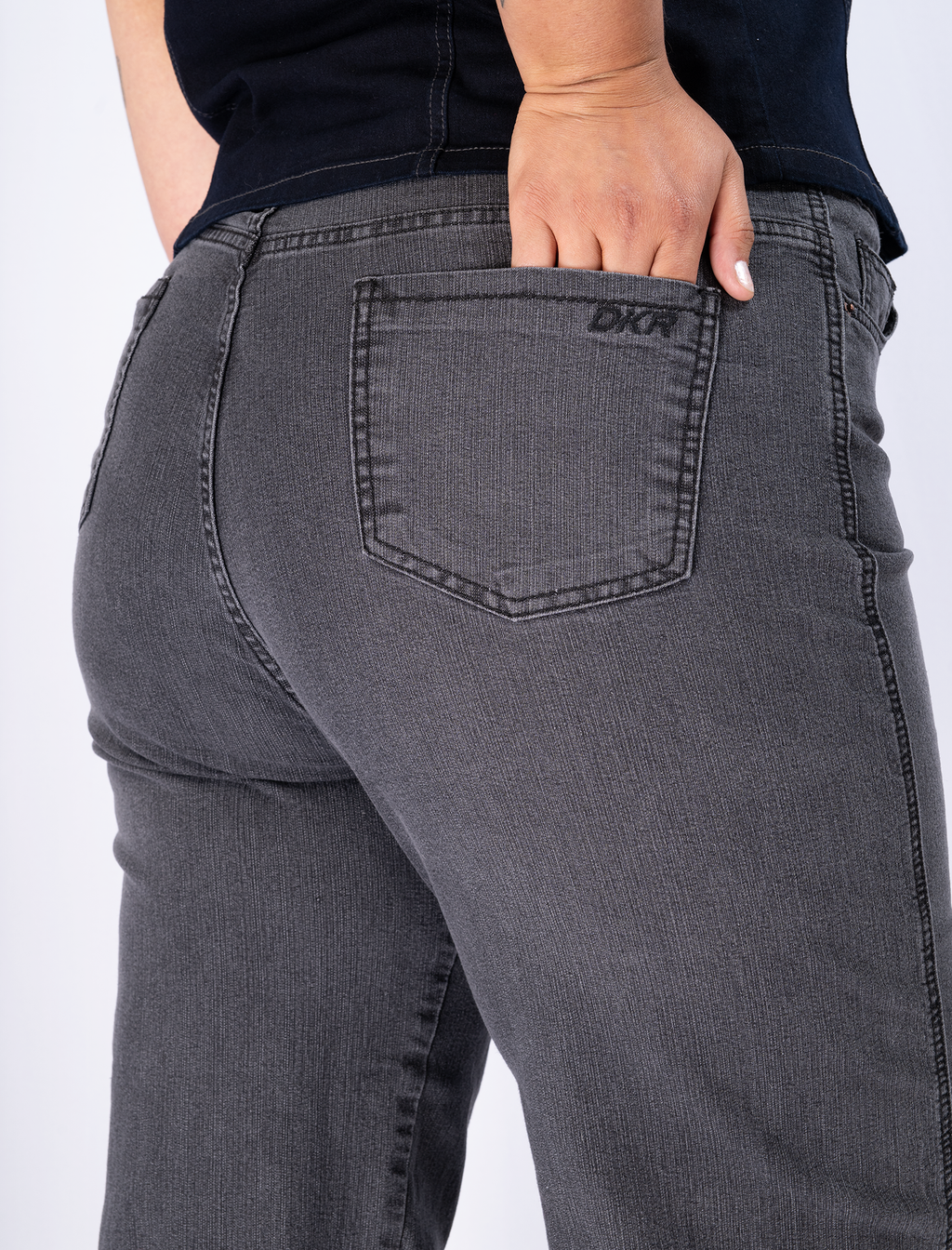 Jeans Wide Leg Mujer Tiro Alto Talla Grande - Plus Size Chile