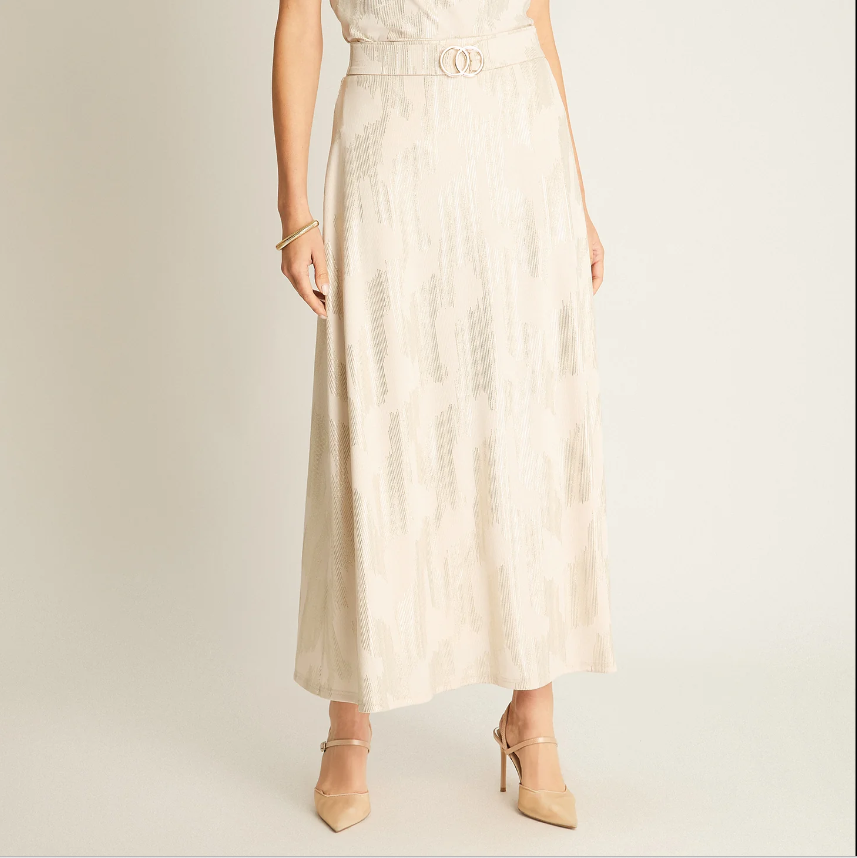 Falda Midi Mujer Cinturón Argollas Fiesta - Plus Size Chile