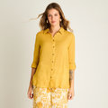 Camisa Lino Mujer Talla Grande - Blusa Casual Plus Size Chile