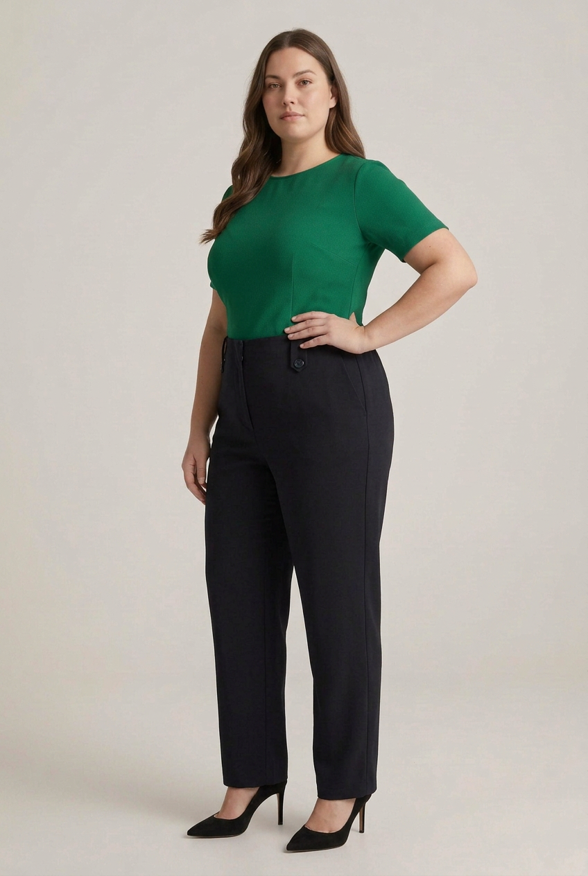 Pantalón de Vestir Mujer Black Mujer Plus Size - Tallas Grandes- Ozare Chile