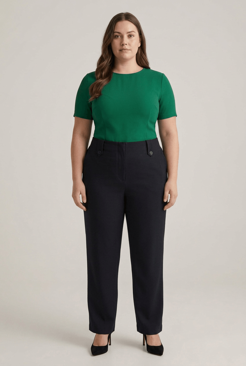 Pantalón de Vestir Mujer Black Mujer Plus Size - Tallas Grandes- Ozare Chile