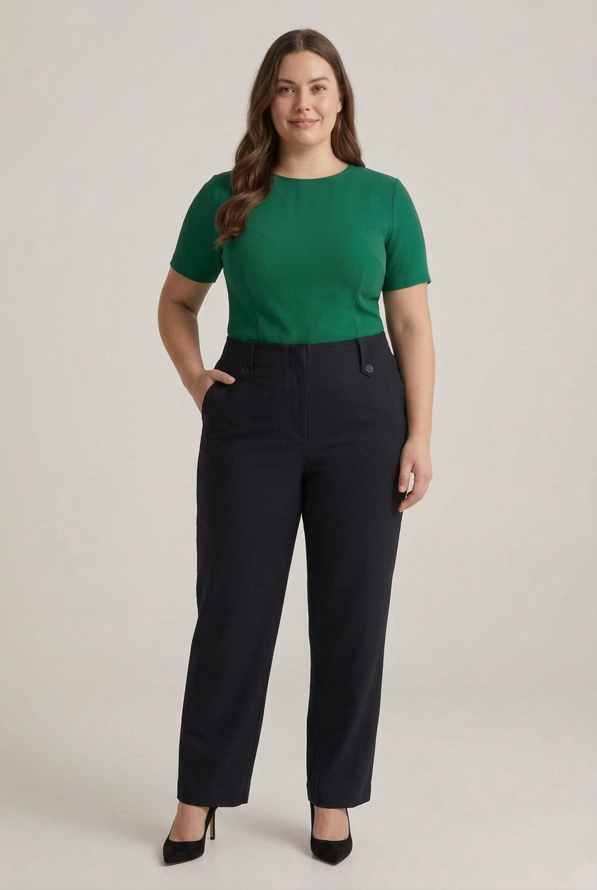 Pantalón de Vestir Mujer Black Mujer Plus Size - Tallas Grandes- Ozare Chile