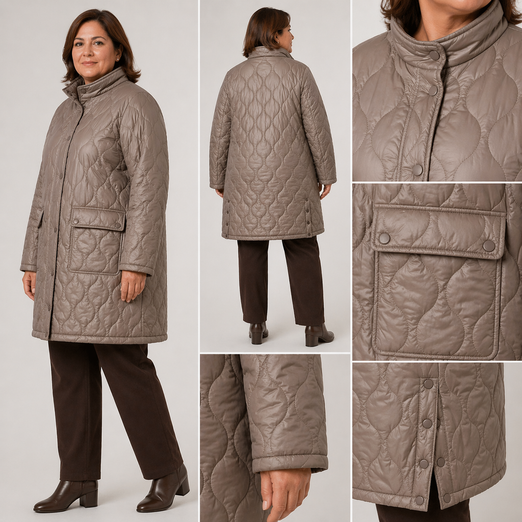 Parka Chaqueta  Larga Mujer Acolchada - Talla Grande - Plus Size Chile