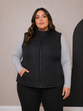 Parka Chaqueta Mujer sin Manga con Cierre y Bolsillos - Talla Grande -Curvys Ozare Chile