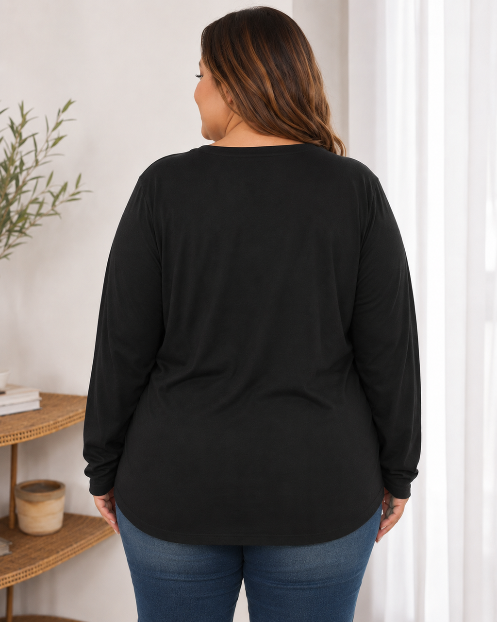 Polera Manga Larga con Botones - Mujer Talla Grande – Plus Size -Ozare Chile