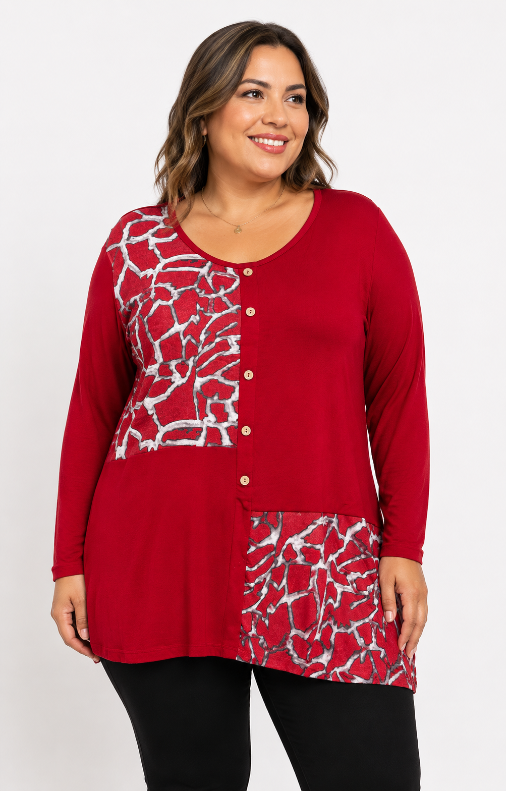 Polera  Mujer Estampado Animal Print - Tallas Grandes - Plus Size Ozare Chile