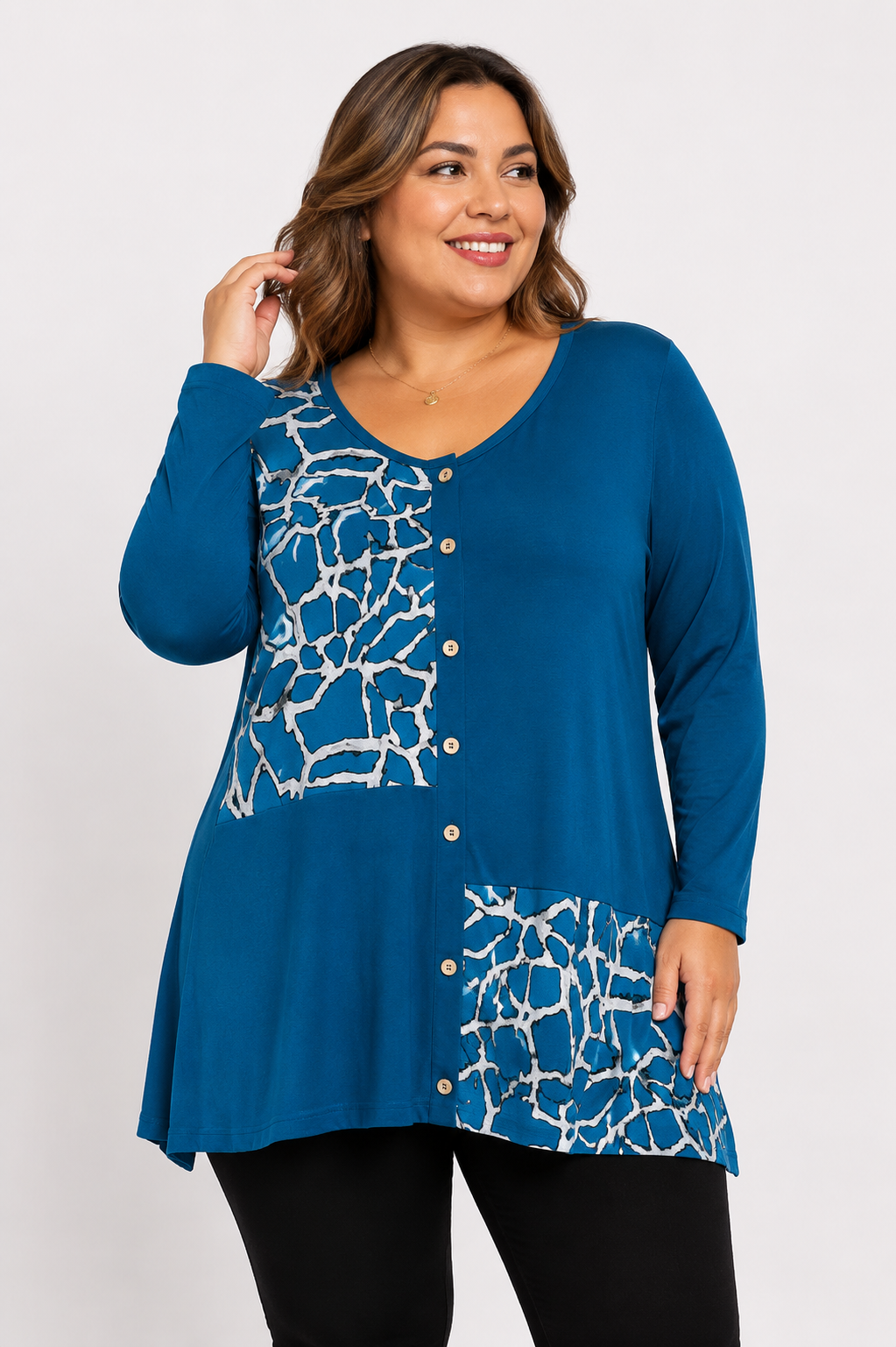 Polera  Mujer Estampado Animal Print - Tallas Grandes - Plus Size Ozare Chile