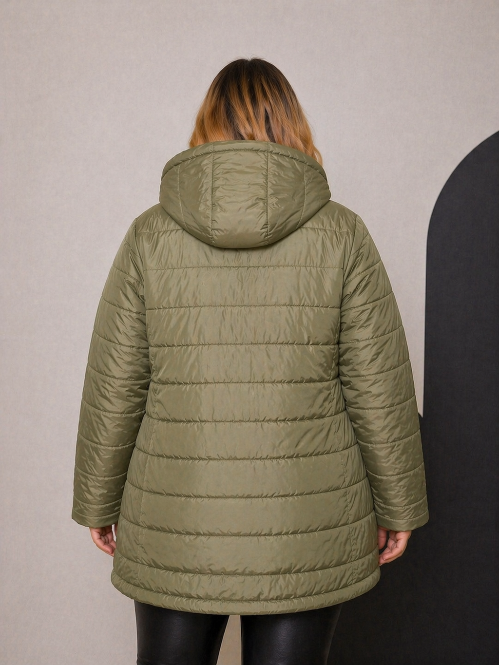 Parka Chaqueta Acolchada con Gorro- Tallas Grandes- Plus Size Chile