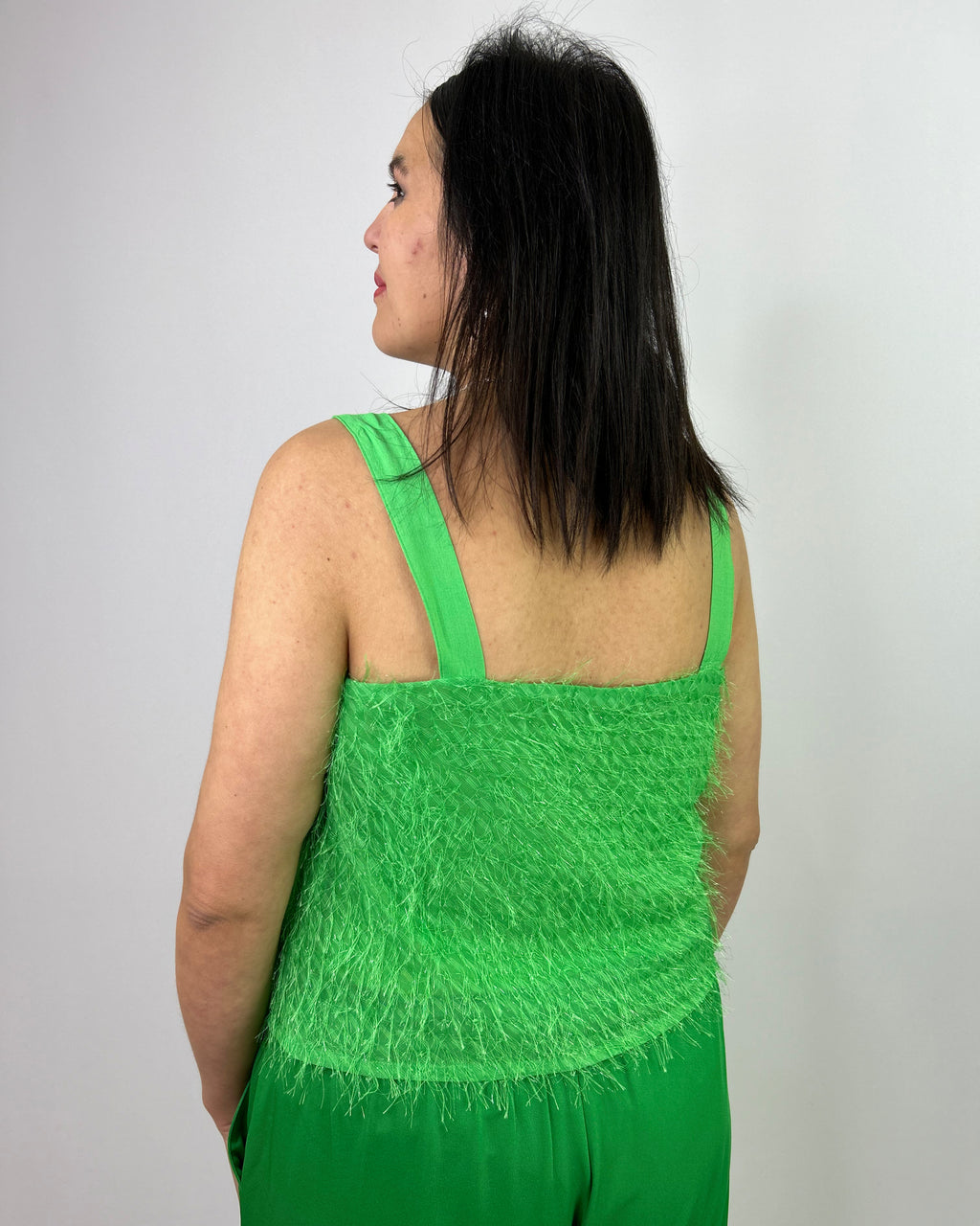Blusa Mujer Fiesta Brillo Talla Grande - Elegante Plus Size Chile