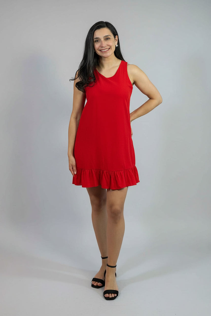 Vestido Corto Liso Mujer Verano - Casual Plus Size Chile