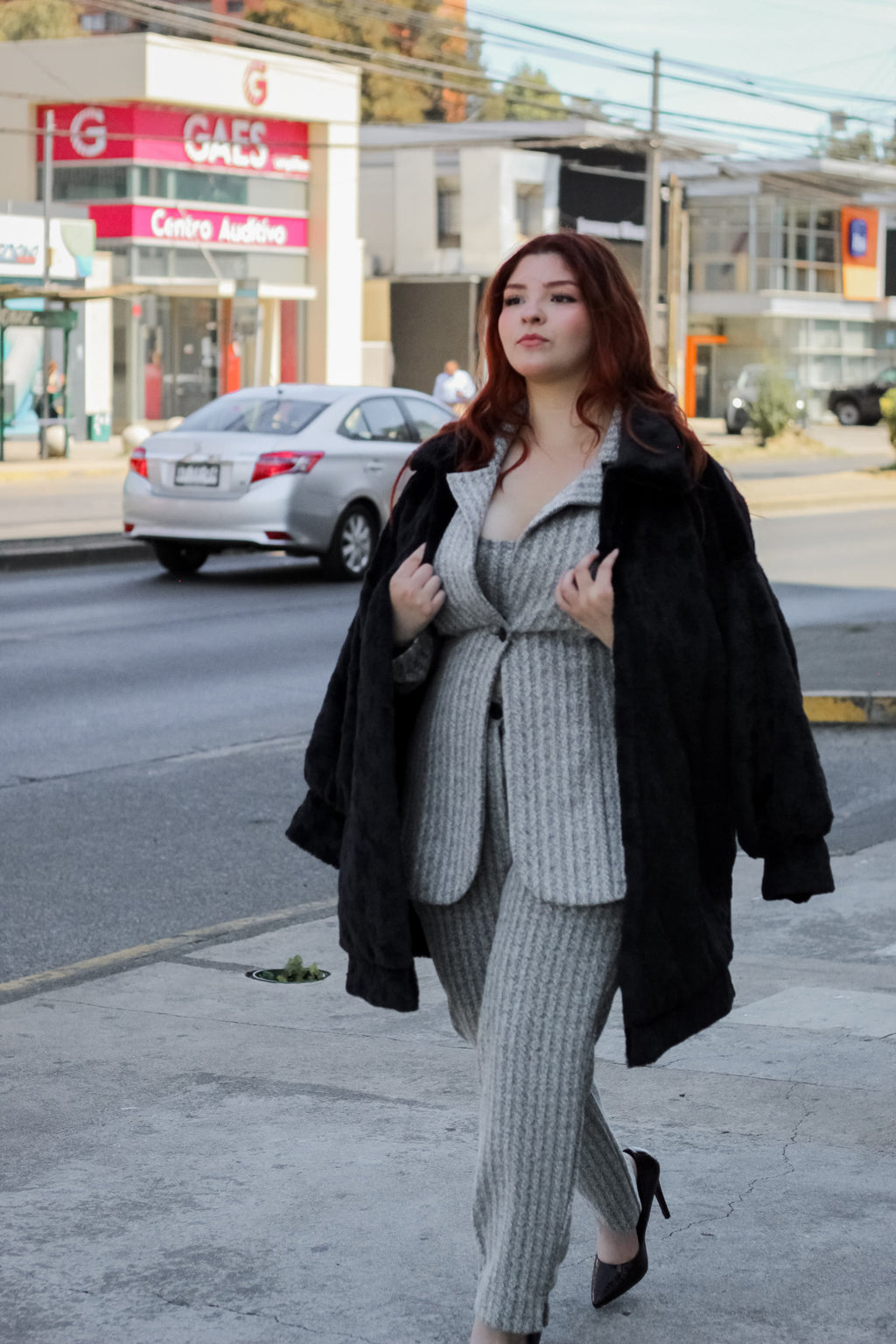 Chaqueta de Piel Mujer Talla Grande Urbana - Plus Size Chile