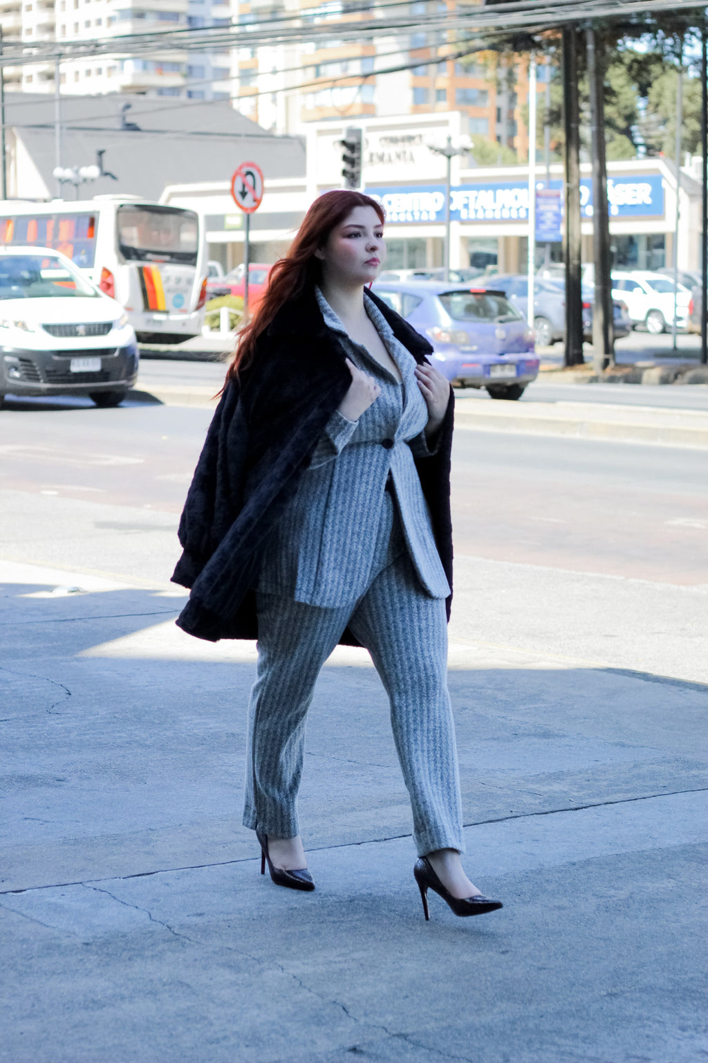 Chaqueta de Piel Mujer Talla Grande Urbana - Plus Size Chile