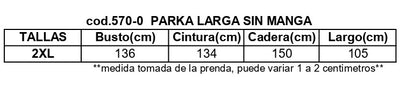 Medidas de prenda