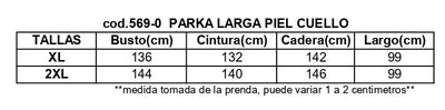 Medidas de prenda