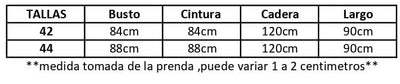 Medidas de prenda
