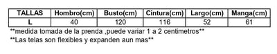 Medidas de prenda