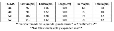 Medidas de prenda