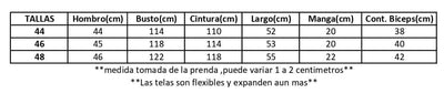 Medidas de prenda