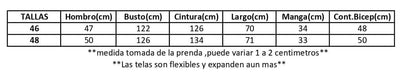 Medidas de prenda