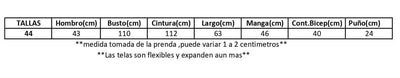 Medidas de prenda