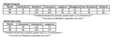 Medidas de prenda