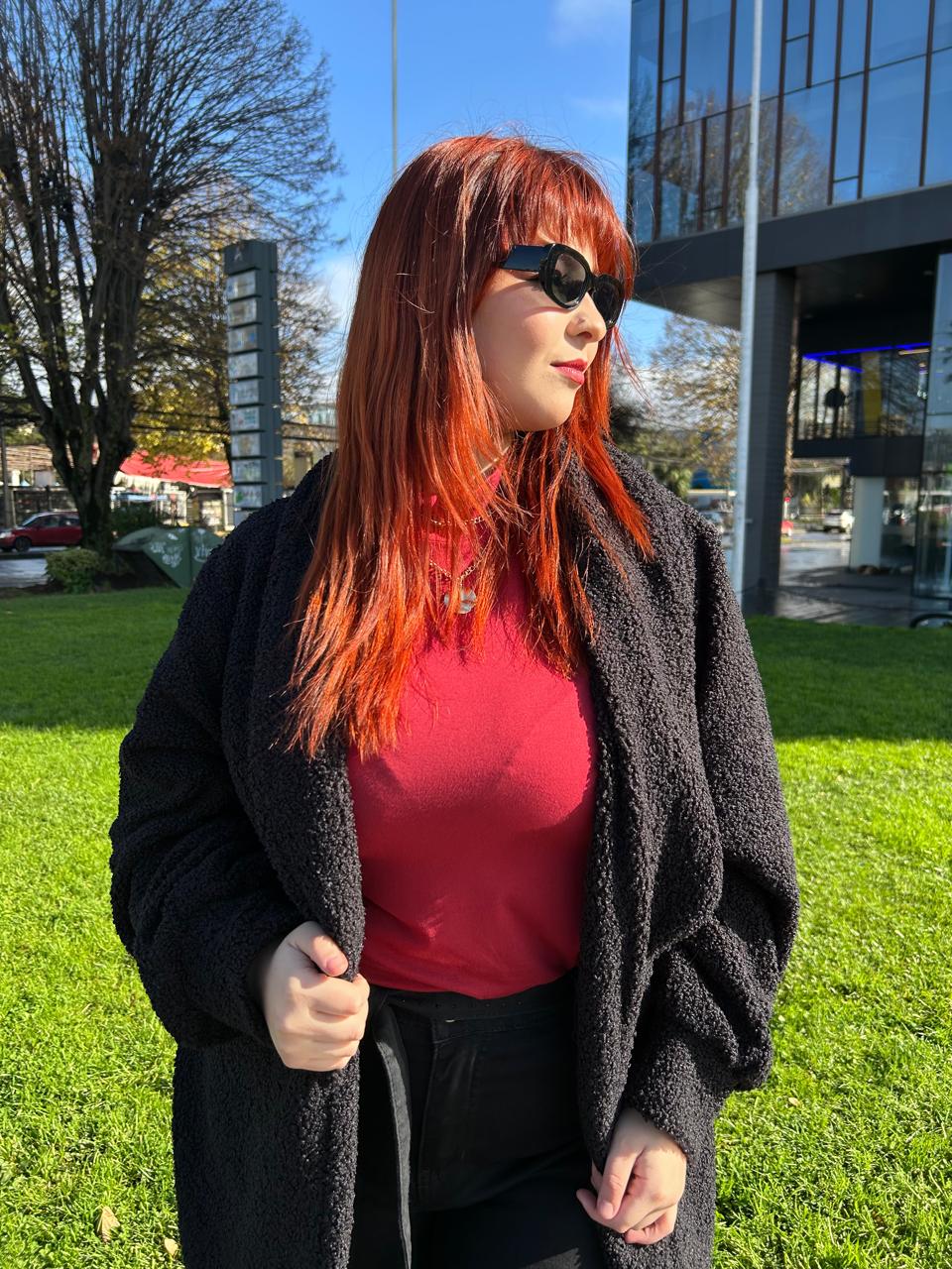 Chaqueta con Solapa Mujer - Abrigada y Estilosa Plus Size Chile