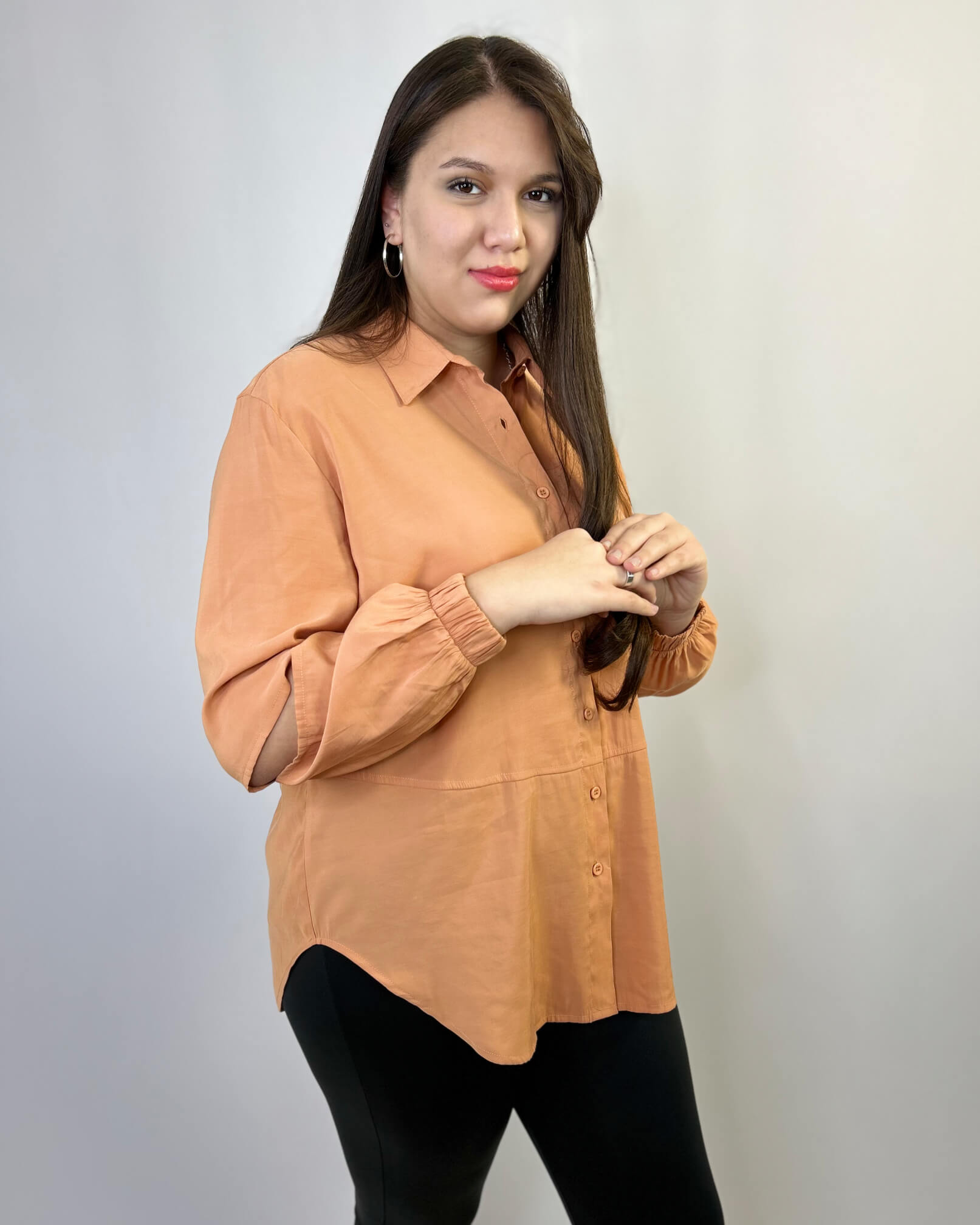 Camisa Mujer Estilo en Mangas Talla Grande - Plus Size Chile