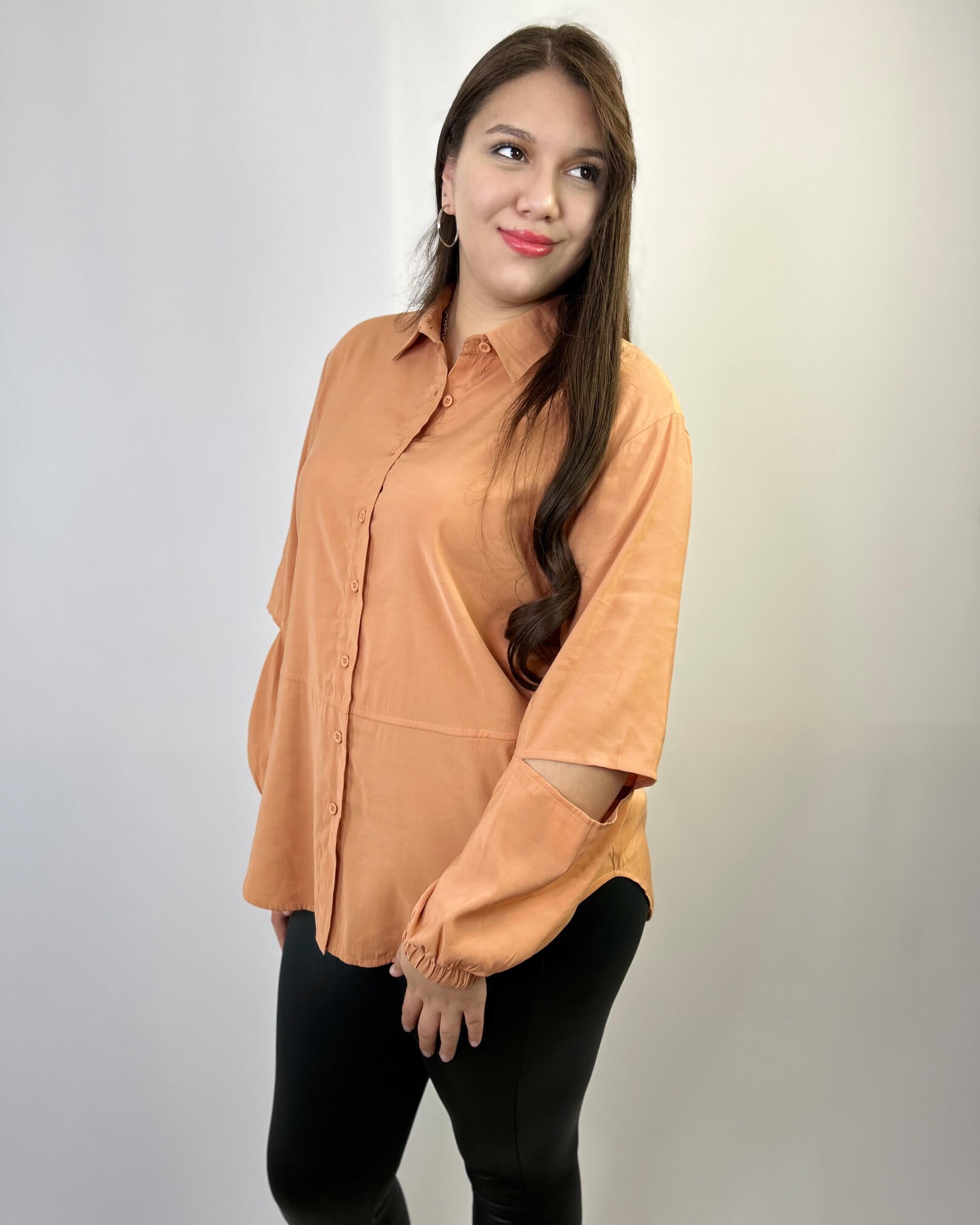Camisa Mujer Estilo en Mangas Talla Grande - Plus Size Chile