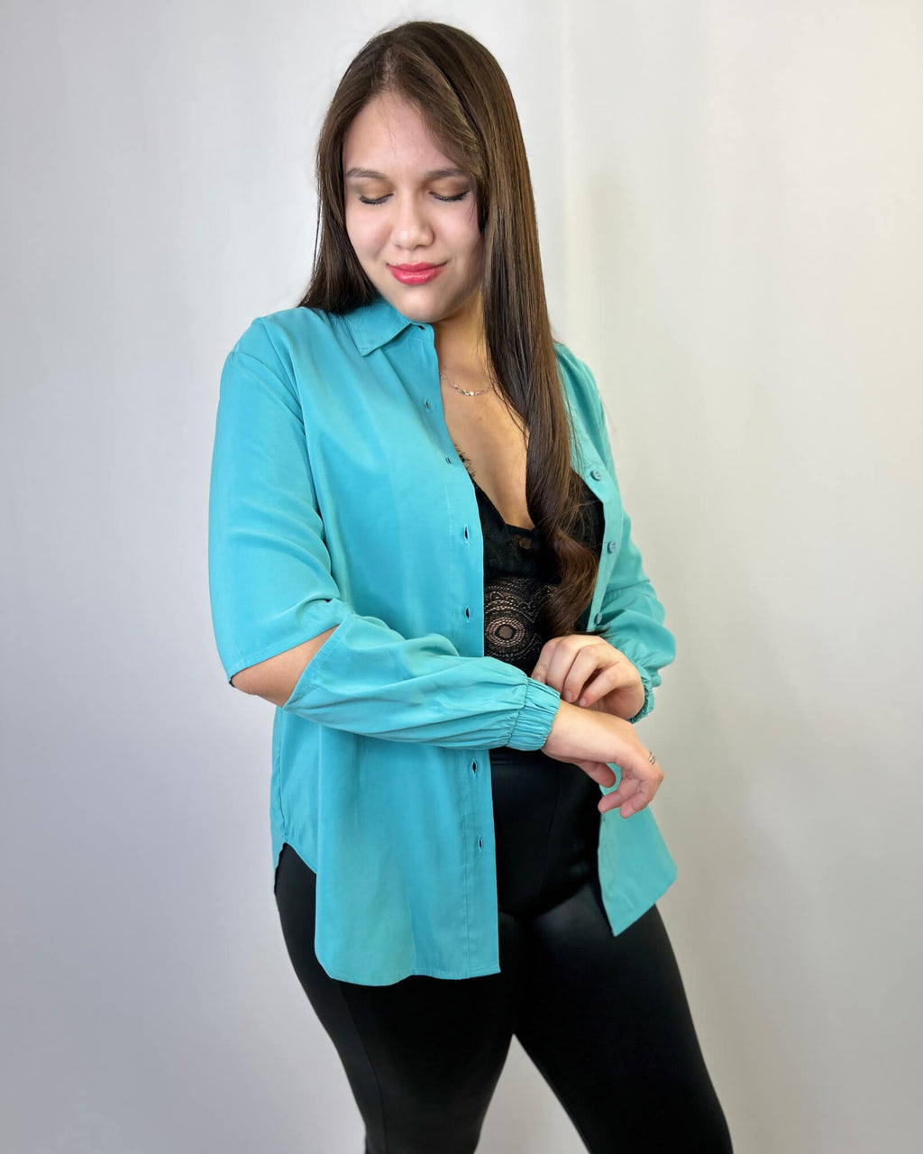 Camisa Mujer Estilo en Mangas Talla Grande - Plus Size Chile