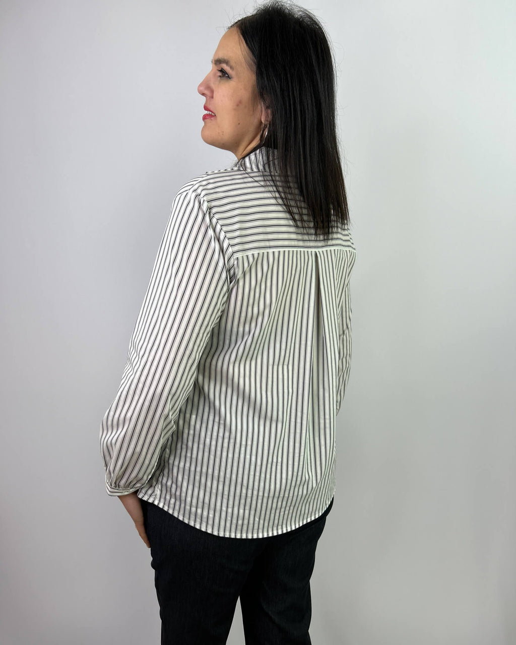 Blusa Larga a Rayas Mujer Talla Grande - Plus Size Chile