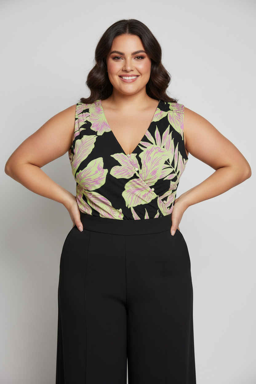 Body de Vestir Mujer Estampado Talla Grande - Plus Size Chile