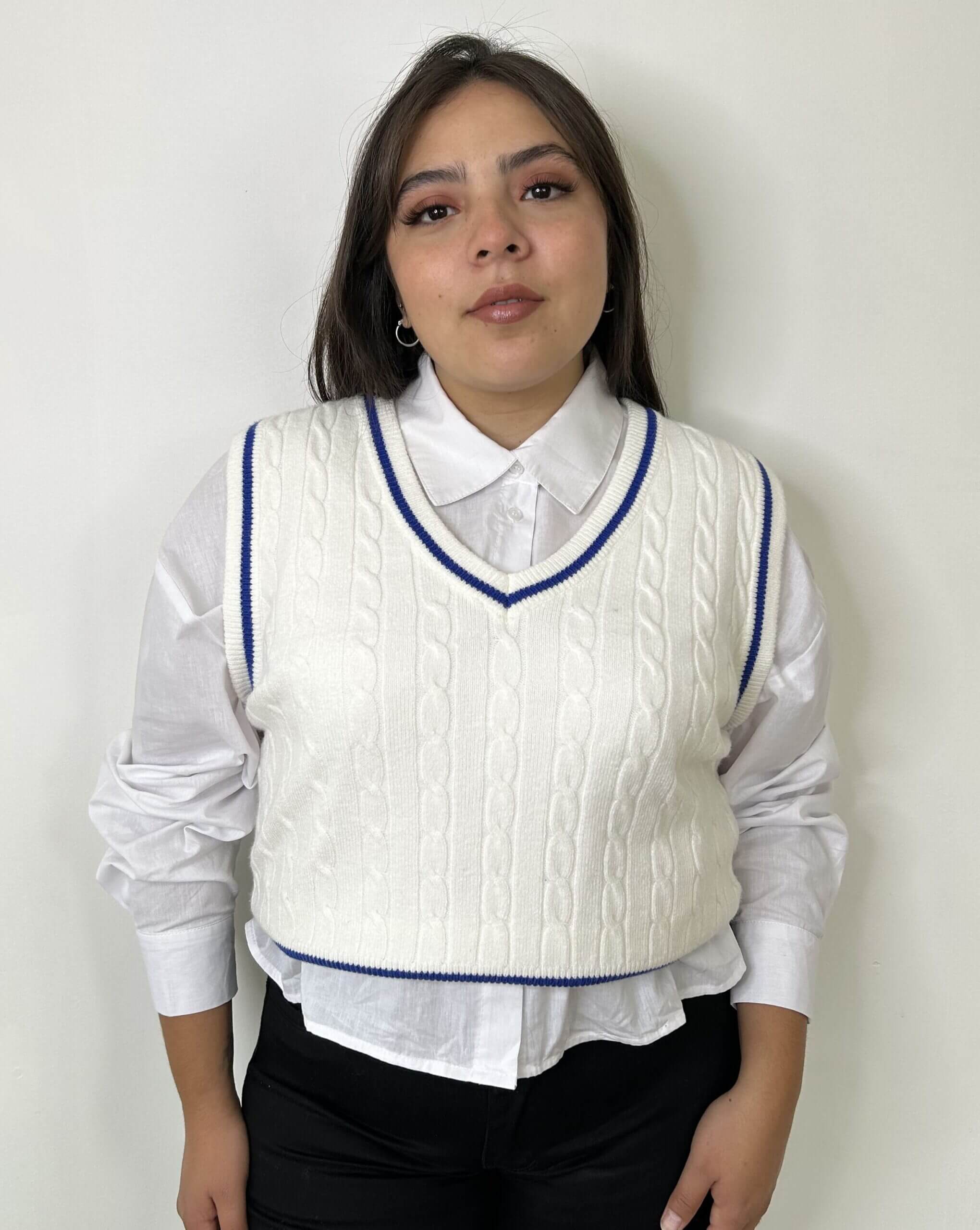 Sweater Sin Mangas Mujer Talla Grande - Tejido Plus Size Chile