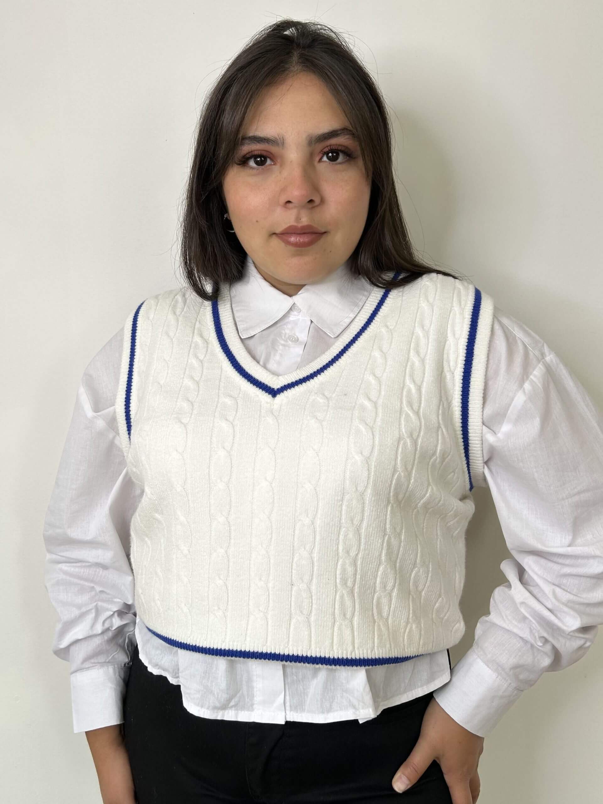 Sweater Sin Mangas Mujer Talla Grande - Tejido Plus Size Chile