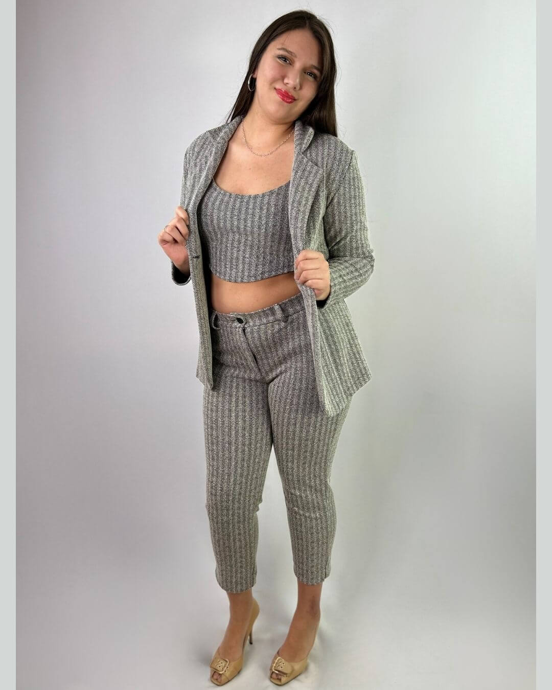 Chaqueta Lanilla Mujer Semi Formal Gruesa - Abrigada Plus Size Chile