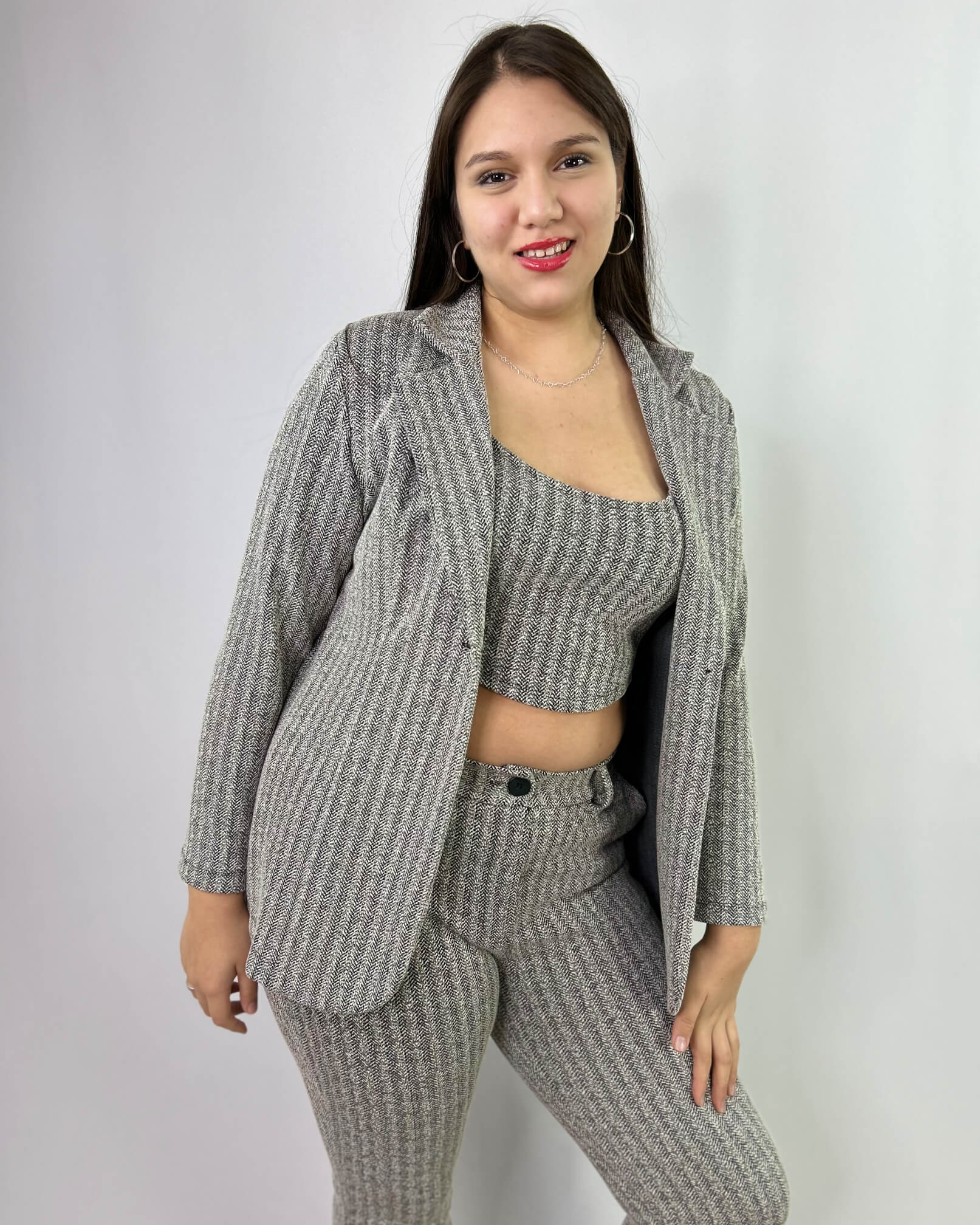 Chaqueta Lanilla Mujer Semi Formal Gruesa - Abrigada Plus Size Chile