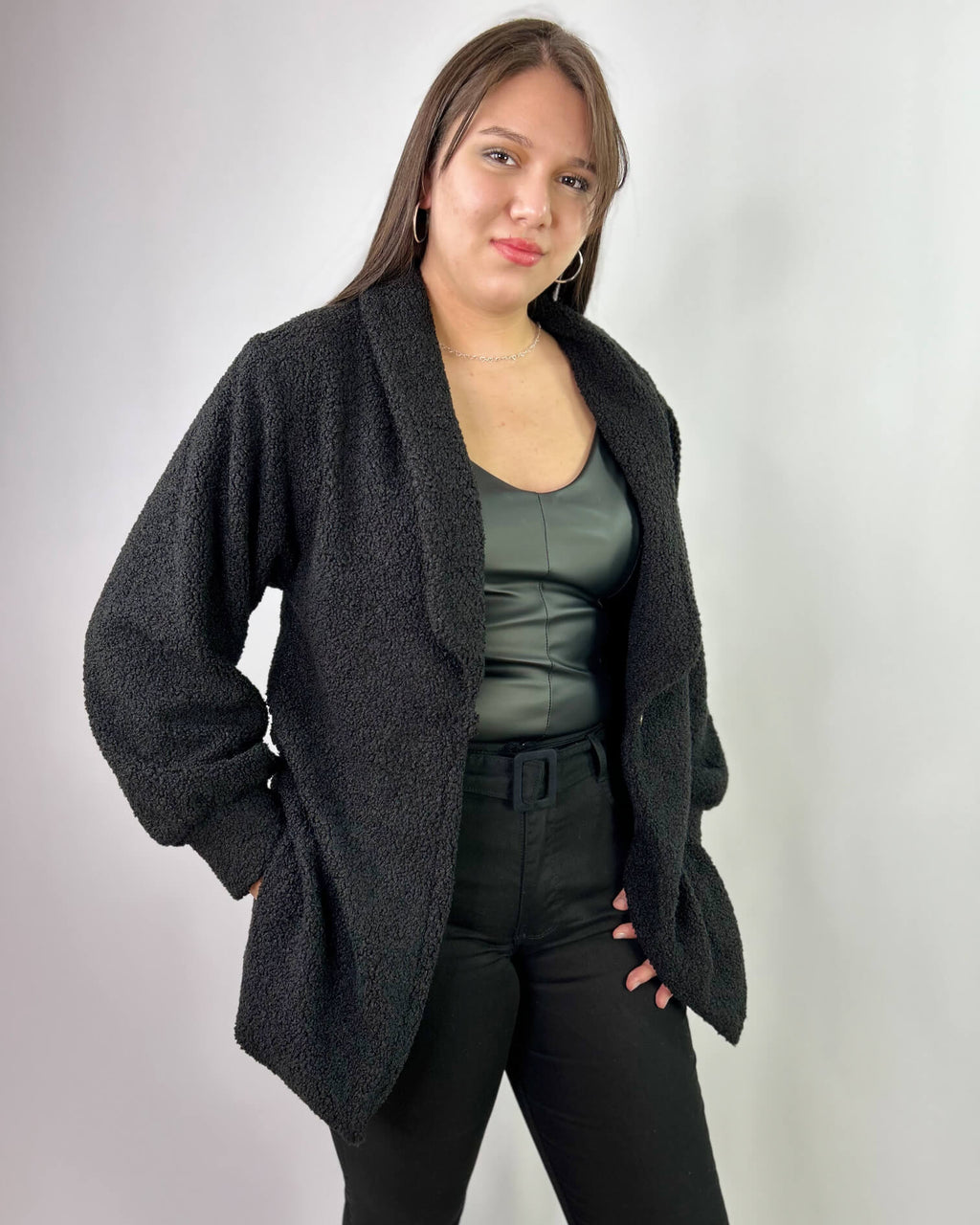 Chaqueta con Solapa Mujer - Abrigada y Estilosa Plus Size Chile