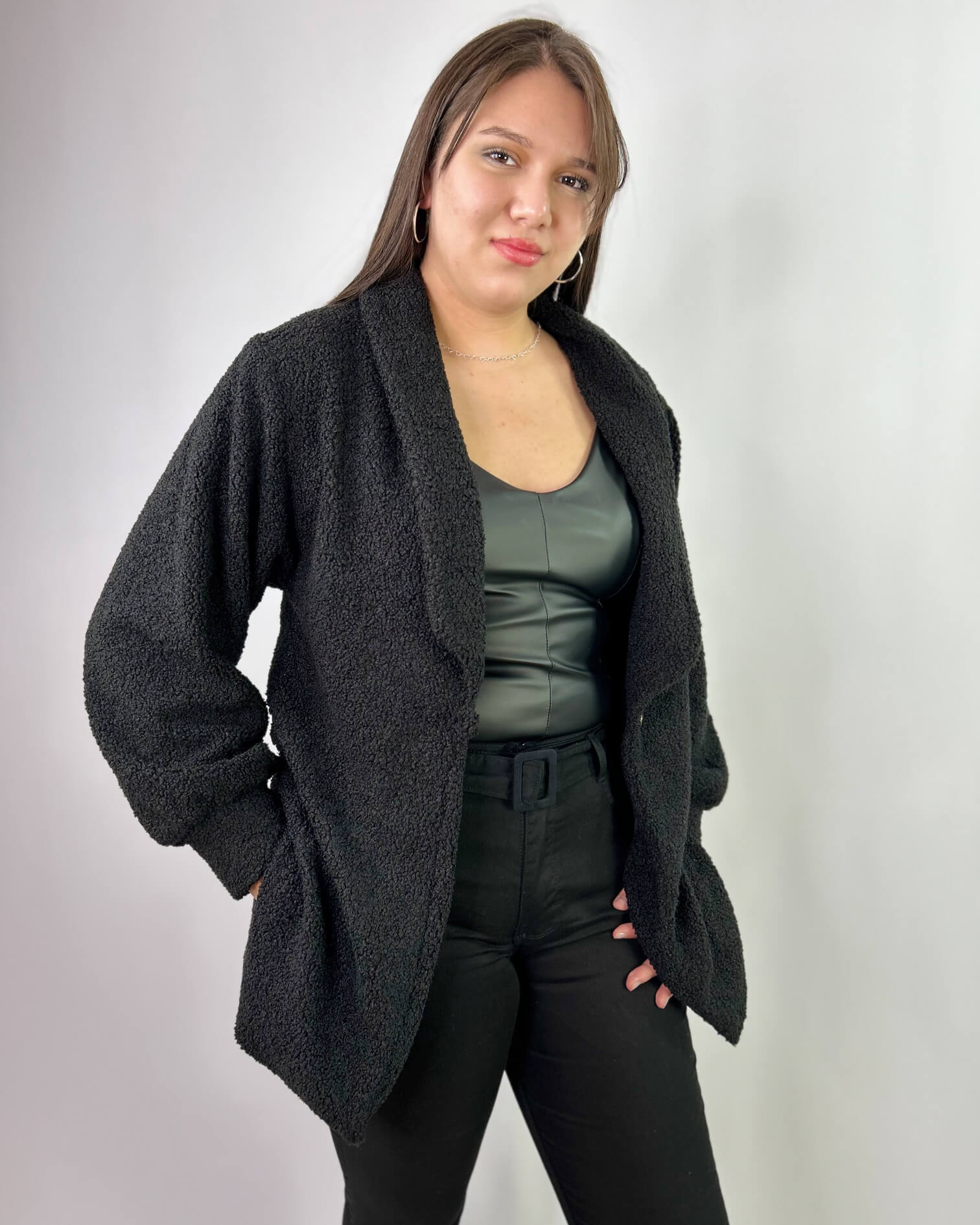 Chaqueta con Solapa Mujer - Abrigada y Estilosa Plus Size Chile