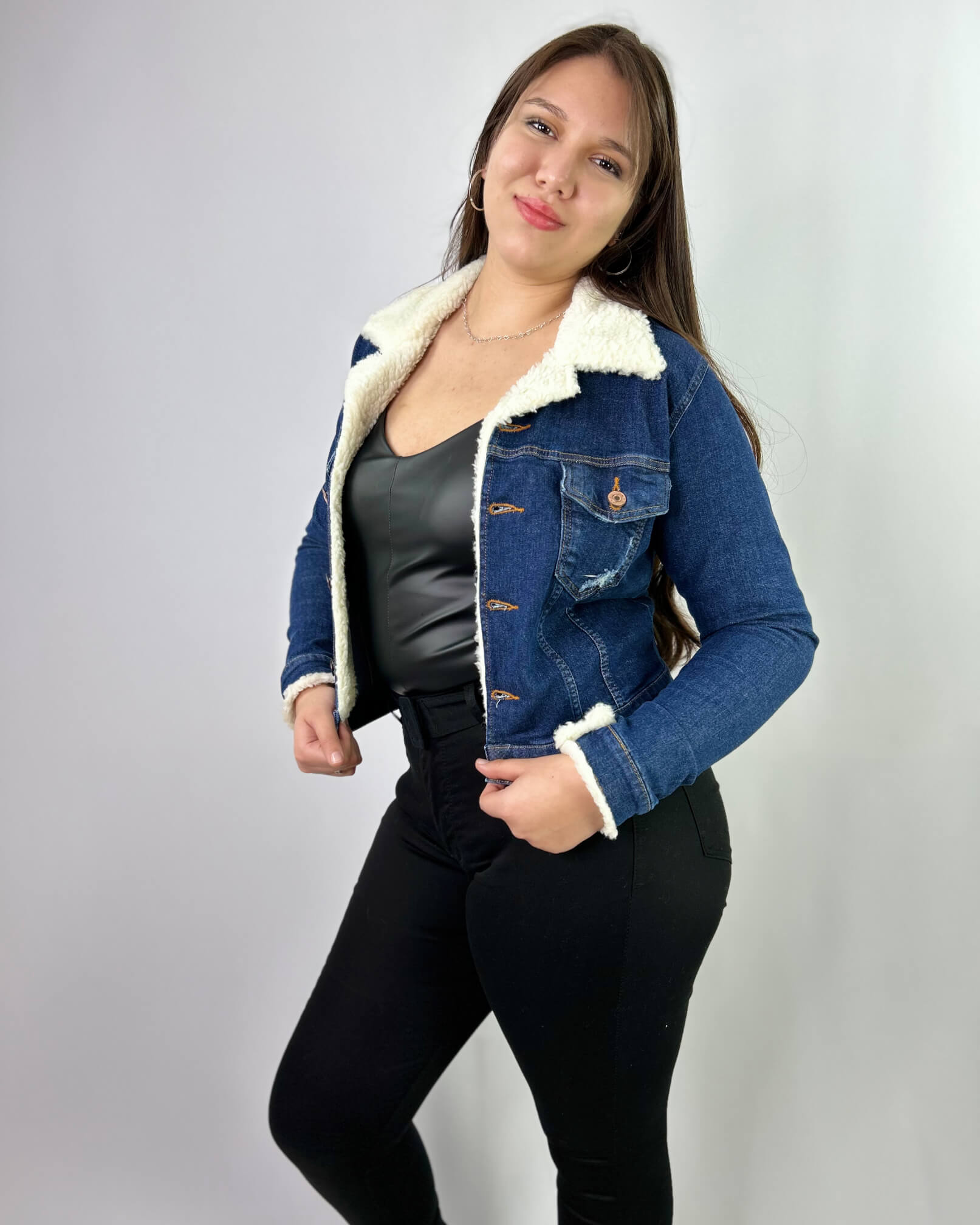 Chaqueta de Mezclilla Mujer Talla Grande - Plus Size Chile