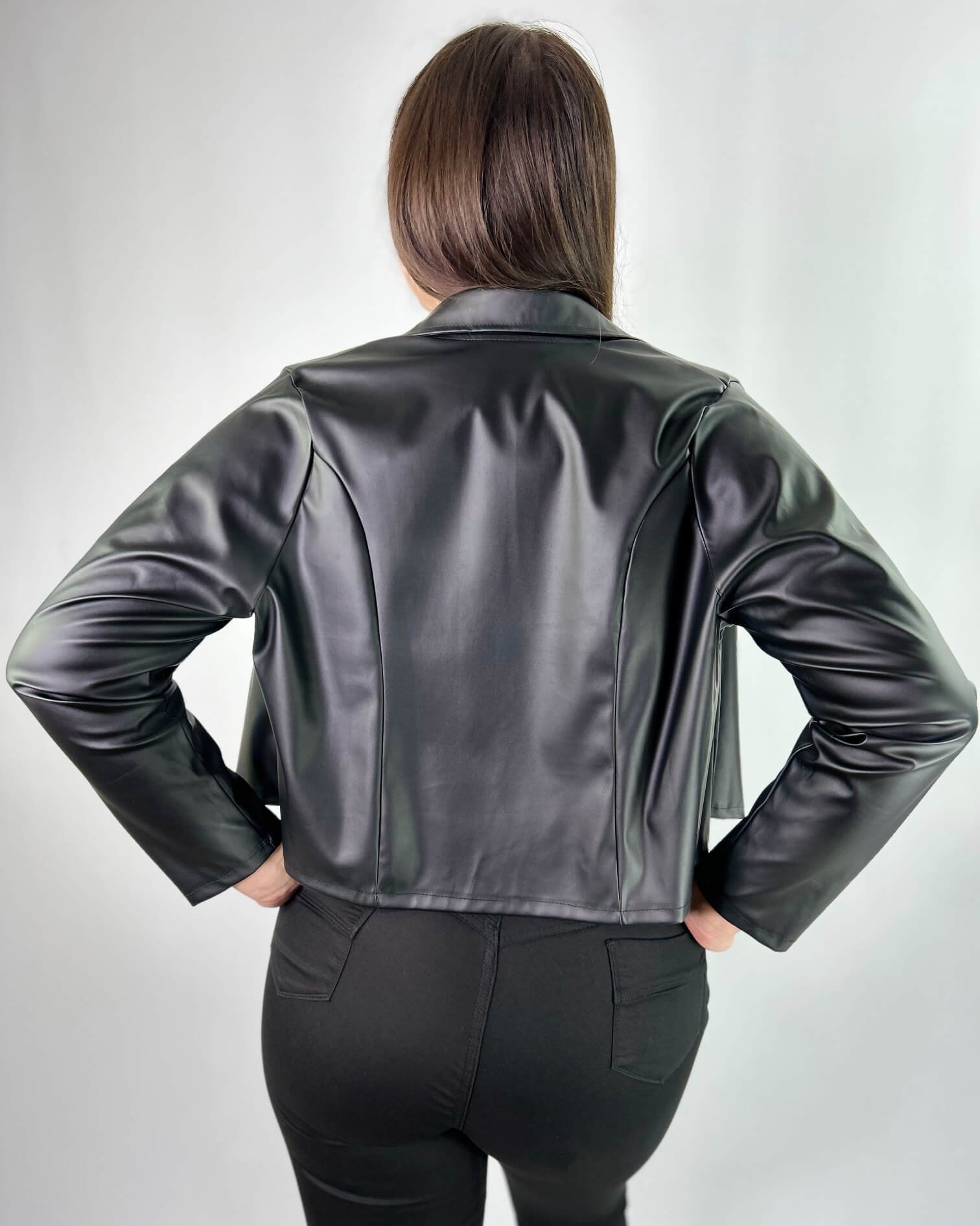 Chaqueta Ecocuero Corta Mujer - Plus Size Chile
