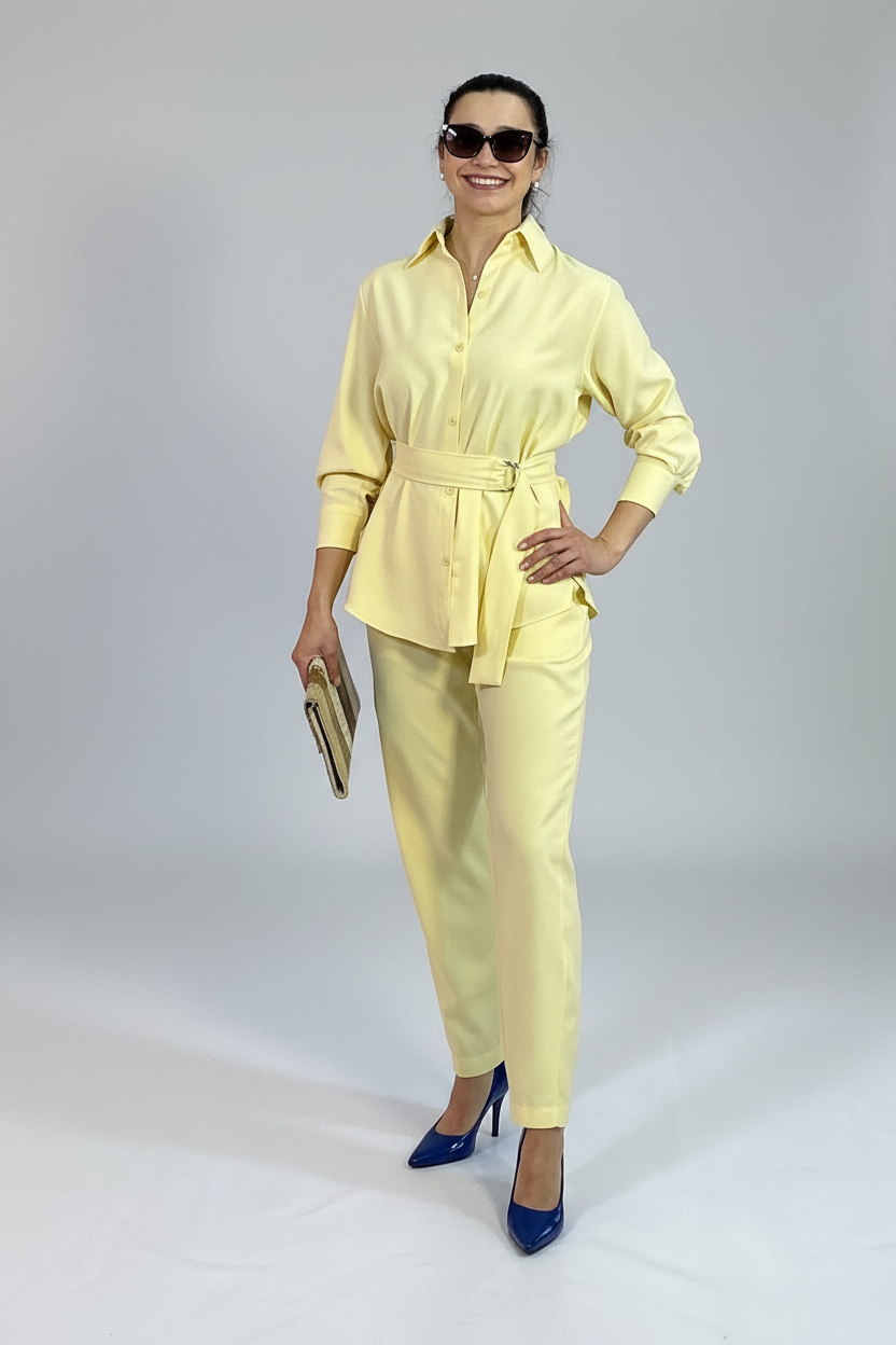 Conjunto amarillo fondo limpio - frontal 2