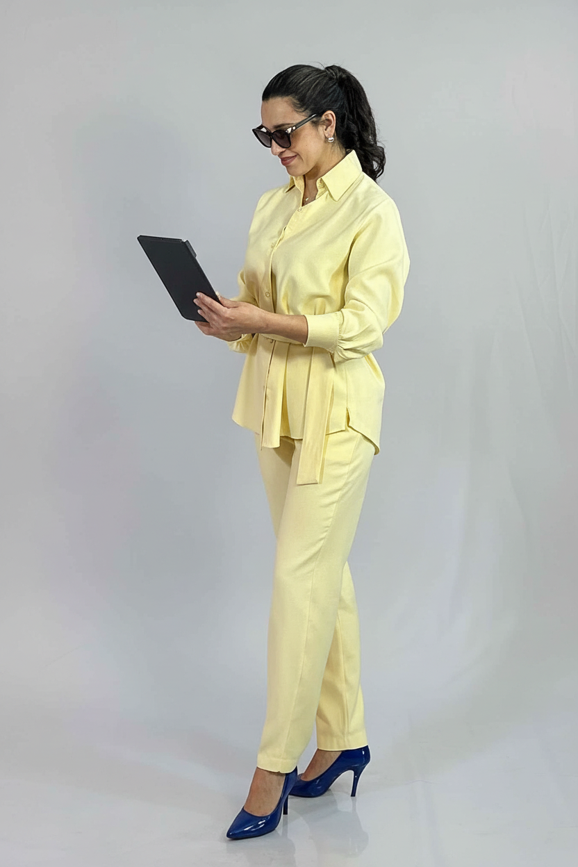 Camisa de Vestir Mujer Conjunto Moda - Plus Size Chile